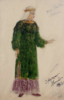 Левашова Алла Александровна. Эскиз к драматической легенде Самеда Вургуна «Фархад и Ширин»